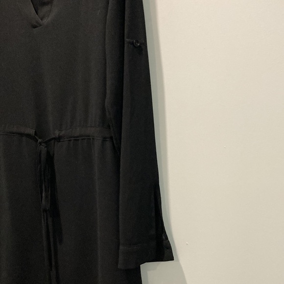 TWIK Black Sheer Long Sleeve Dress - Picture 8 of 15